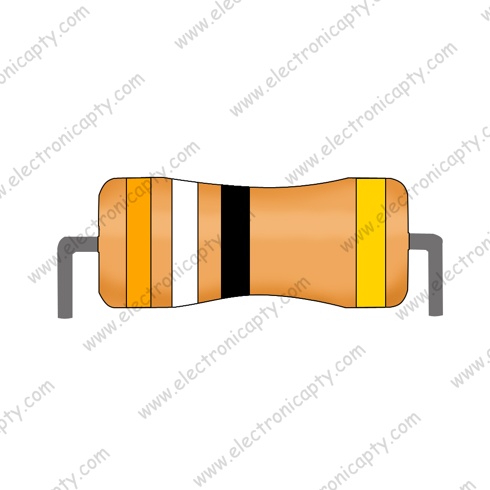 Resistencia 39 Ohm 1/4W - 5%